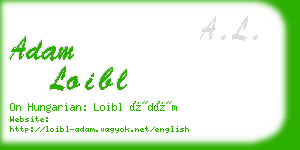 adam loibl business card